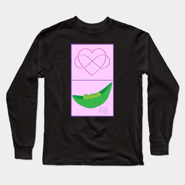 Three Beans In Our Poly Pod Long Sleeve T-Shirt by ARBmusings